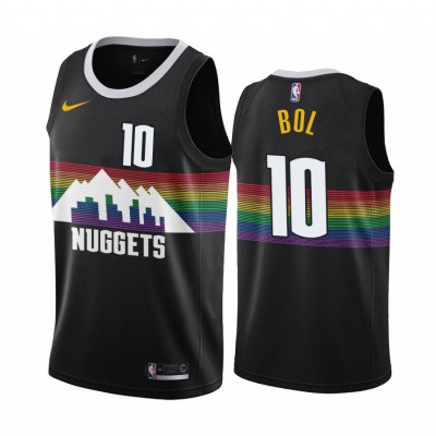 Nike Denver Nuggets #10 Bol Bol Men's 2019-20 Black City Edition Youth NBA Jersey